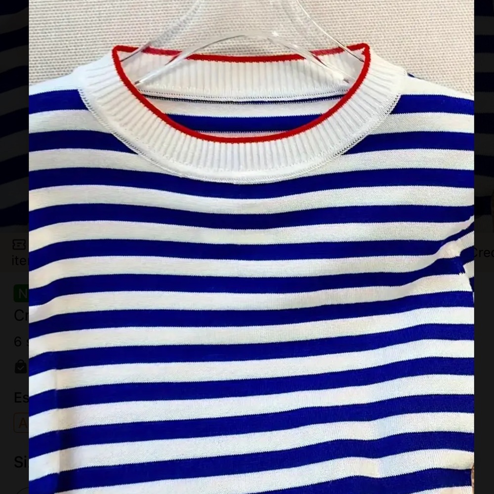 Milan Coastal Lightweight Crewneck Sweater Euro Summer - Picture 6 of 12